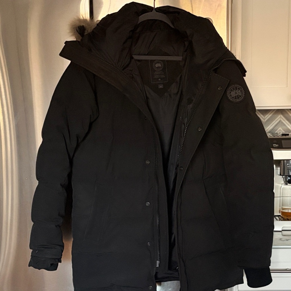 Canada Goose Carson Parka with Fur Trim - Black Label